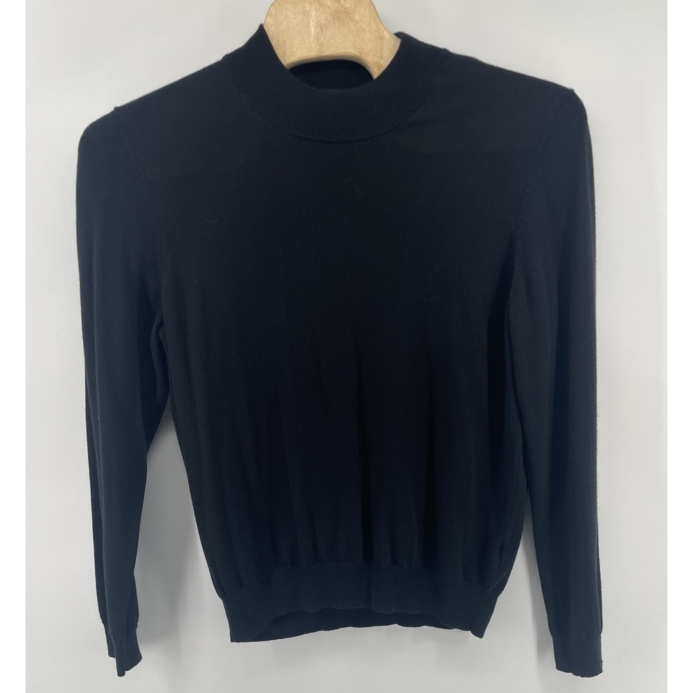 Jos. A. Bank Sweater Men XXL Blk 100% Merino Wool Mock Neck Traveler Office NWT
